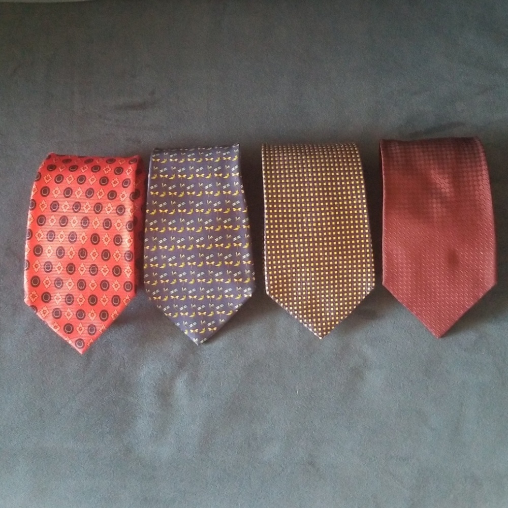 Versace,  Ferragamo, Brooks,  Zegna silk ties